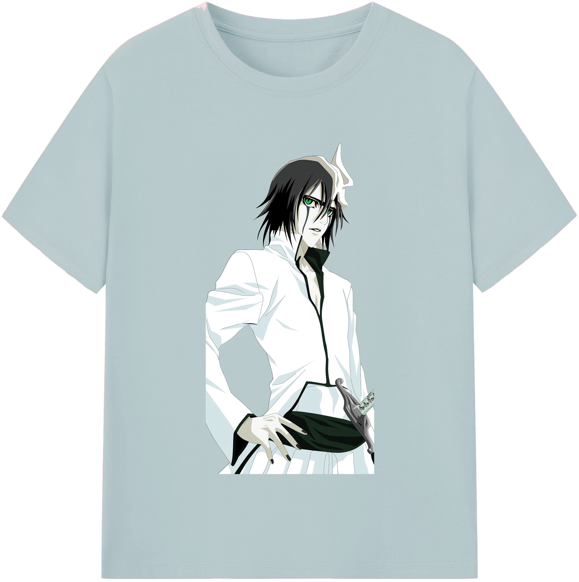 （画像用） ブリーチ ウルキオラ·シファー BLEACH Ulquiorra cifer 綿100％半袖Tシャツ（フロントプリント）